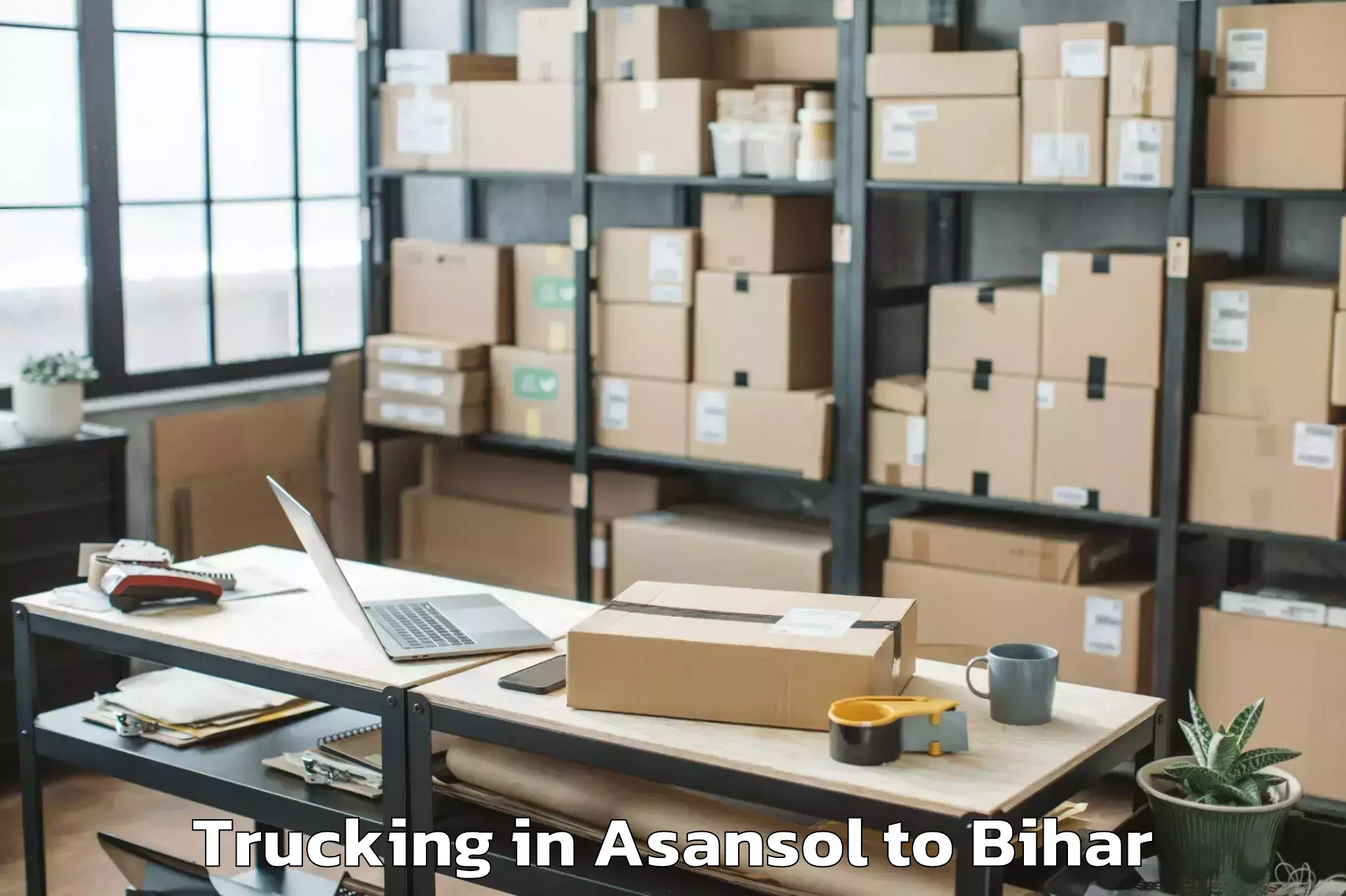 Book Asansol to Sanjhauli Trucking Online